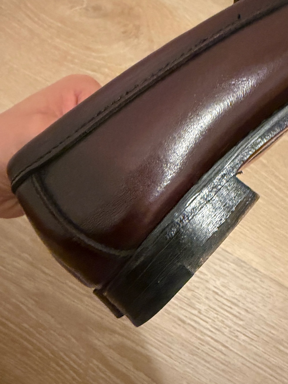 GH Bass Burgundy Loafers - Picture 6 of 8